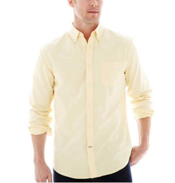 St. John's Bay Long-Sleeve Easy-Care Oxford Shirt